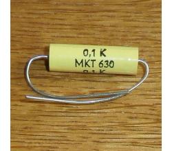 Kondensator 0,1 uF 630 V 10% axial ( MKT )